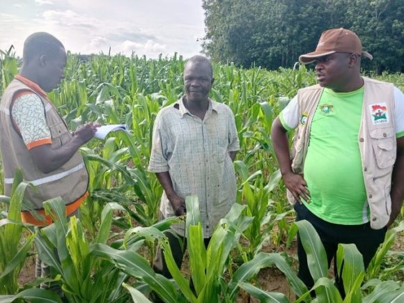 ADIAKE : L’ANADER S’ASSURE DE LA BONNE UTILISATION DES INTRANTS PAR LES BENEFICIAIRES DU 2PAUCI