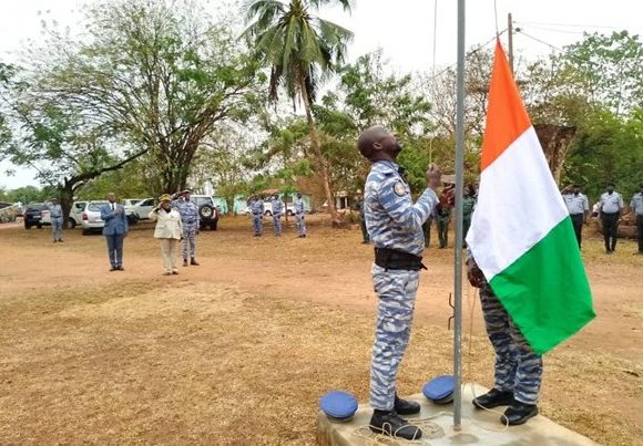 LA ZONE ANADER M’BAHIAKRO ACCUEILLE LA CEREMONIE TOURNANTE DE SALUT AUX COULEURS