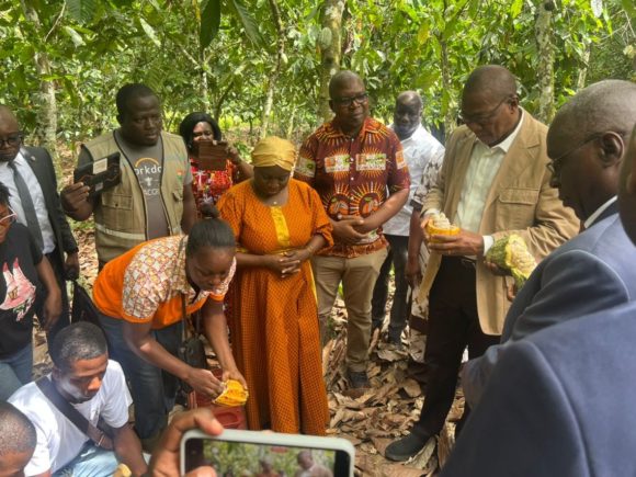CRISE DANS LA FILIERE CAFE-CACAO : LE MINISTRE BRUNO KONE PREND CONTACT AVEC LE TERRAIN